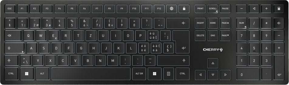 CHERRY KW 9100 SLIM RF Swiss Czarny JK-9100CH-2