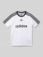 Koszulki dla chłopców - T-shirt z nadrukiem z logo - miniaturka - grafika 1