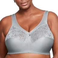 Biustonosze - Glamorise Klasyczny biustonosz damski MagicLift Support, Miękki szary, 80D - miniaturka - grafika 1