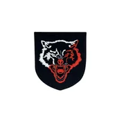 Odzież taktyczna i umundurowanie - Patch Wilk Biało Czerwony 60mm x 62mm - miniaturka - grafika 1