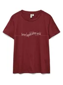 Koszulki i topy damskie - Vero Moda Koszulka w kolorze czerwonym - miniaturka - grafika 1