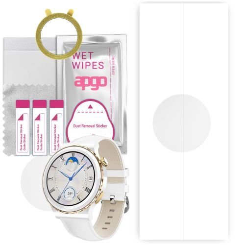 1x folia hydrożelowa ochronna do Rubicon RNCE92 - apgo Smartwatch Hydrogel Protection Ochrona na ekran smartwatcha