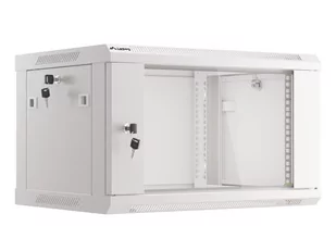 Szafa instalacyjna RACK V2 wisząca 19'' 6U 600x450 drzwi szklane Lanberg  - szara - Pozostałe akcesoria sieciowe - miniaturka - grafika 1