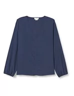 Bluzki damskie - RISA Damska klasyczna bluzka z długim rękawem lymoa 25325442, granatowa, XXL, szary, XXL - miniaturka - grafika 1