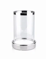 Świeczniki - ŚWIECZNIK CERAMICZNY SREBRNY RITA MONDEX HTRD9776 - miniaturka - grafika 1