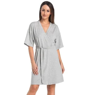 Szlafrok damski z wiskozy Maddalena szary, Teyli - Bielizna nocna - miniaturka - grafika 1