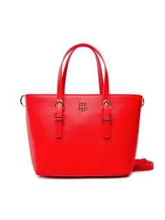 Torebki damskie - Tommy Hilfiger Torebka Th Timeless Small Tote AW0AW11351 Czerwony - grafika 1