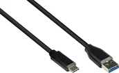 Kable USB - Kabel USB Alcasa USB-A - USB-C 3 m Czarny (GC-M0129) - miniaturka - grafika 1