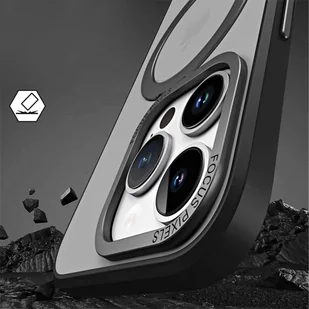 Etui pancerne Alogy Stand Ring Case obudowa ochronna na telefon do MagSafe do Apple iPhone 14 Pro Max Czarne + Szkło - Etui i futerały do telefonów - miniaturka - grafika 6