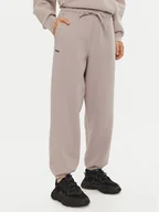 Spodnie sportowe damskie - Under Armour Spodnie dresowe UA Icon Heavyweight 1386488 Szary Oversize - miniaturka - grafika 1