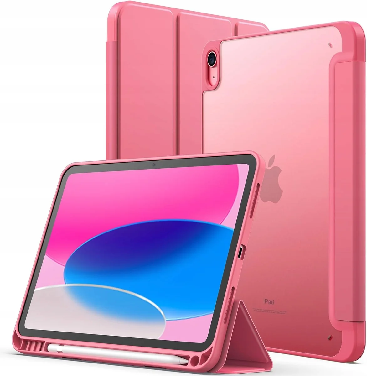 ETUI 10.9 CALA POKROWIEC OCHRONNY FUTERAŁ TABLET RÓŻOWY ELASTYCZNY MATOWY