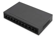 Pozostałe akcesoria sieciowe - Digitus Przełącznik PoE 8+2 Port FE - miniaturka - grafika 1