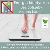 Wagi łazienkowe - Kinetyczna waga łazienkowa ProfiCare PC-PW 3112 (biała) - miniaturka - grafika 1