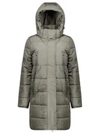 Kurtki damskie - Geographical Norway Płaszcz zimowy "Claudine" w kolorze khaki - miniaturka - grafika 1