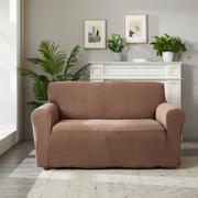 Pokrowce na meble - 4Home Elastyczny pokrowiec na fotel Magic clean brązowy, 90 - 140 cm - miniaturka - grafika 1