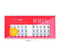 Sztuczne rzęsy i akcesoria - IBRA Kępki rzęs FAST LINE 0.10/C - Mix (10,12,14mm)  1op. - miniaturka - grafika 1