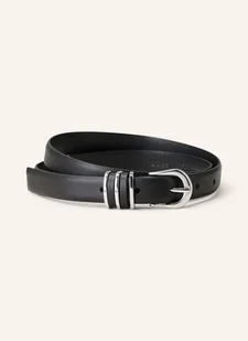 Boss Pasek Skórzany Carol schwarz - BOSS - Paski - miniaturka - grafika 1