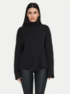 ONLY Golf Queenie 15330680 Czarny Loose Fit - Swetry damskie - miniaturka - grafika 1