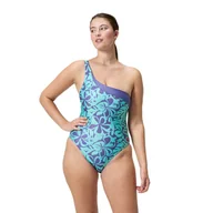 Stroje kąpielowe - Strój kąpielowy jednoczęściowy damski na basen Speedo Asymmetric - miniaturka - grafika 1
