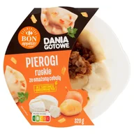 Szybkie dania obiadowe - Carrefour Bon appétit! Pierogi ruskie ze smażoną cebulą 320 g - miniaturka - grafika 1