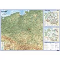 Mapy i plansze edukacyjne - Polska. Mapa ścienna fizyczno-administracyjna - miniaturka - grafika 1