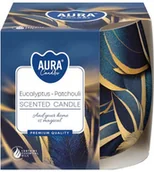 Świece - Świeca zapachowa w szkle BISPOL 20H EUKALIPTUS - PACZULA - miniaturka - grafika 1