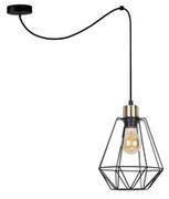 Lampy sufitowe - Candellux Lampa wisząca czarna/patyna druciany klosz Primo P 31-00279 31-00279 - miniaturka - grafika 1