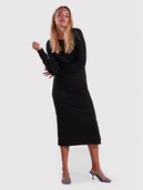 Sukienki - Pieces Sukienka codzienna Kylie 17126214 Czarny Slim Fit - miniaturka - grafika 1