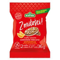 Batoniki - Wafle ryżowe z czekoladą mleczną i kosteczką pomarańczową 36g - miniaturka - grafika 1