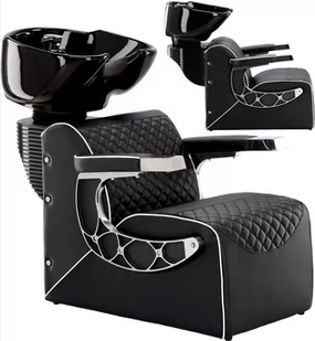 Myjnia myjka fryzjerska barberska do salonu fryzjerskiego barberskiego ruchoma misa ceramiczna armatura bateria słuchawka - Myjki fryzjerskie - miniaturka - grafika 1