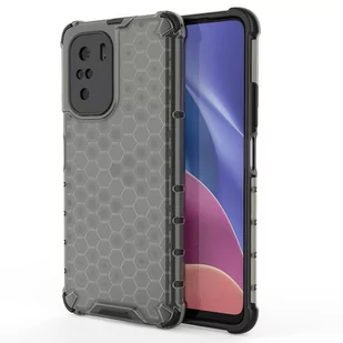 Honeycomb etui pancerny pokrowiec z żelową ramką Xiaomi Redmi K40 Pro+ / K40 Pro / K40 / Poco F3 czarny - Etui i futerały do telefonów - miniaturka - grafika 1