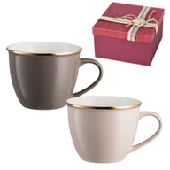 Kubki - Komplet 2 kubków porcelanowych 550 ml PEPPER & CANDY w pudełku prezentowym - miniaturka - grafika 1