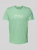 Piżamy męskie - T-shirt z nadrukiem z logo - miniaturka - grafika 1
