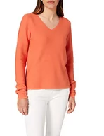 Swetry damskie - Camel Active Womenswear Sweter damski 3095345K78, pomarańczowy (burned orange), XXL - miniaturka - grafika 1