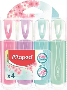 Maped Zakreślacz Fluo Peps pastel 4 kolory - Przybory szkolne - miniaturka - grafika 2