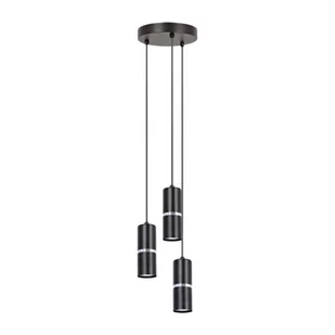 Vesta lampa wisząca 3xGU10 czarna K-5247 - Lampy sufitowe - miniaturka - grafika 1
