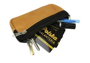 Etui Na Klucze Kluczówka Duża Trzy Zamki TOLA MAGRE (PL) NA JEDEN KOMPLET KLUCZY Skóra Naturalna 15 x 8.5 x 2 [cm] - Etui na klucze - miniaturka - grafika 1