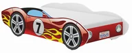 Łóżeczka i kojce - Łóżko dziecięce Autko CORVETTA 140x70 Czerwone - miniaturka - grafika 1