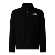 Bluzy dla dziewczynek - Bluza dziecięca The North Face Glacier 1/4 Zip Fleece 0A8CVGJK31 - czarna - miniaturka - grafika 1