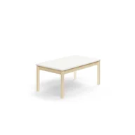 Stoły i stoliki do biura - Stół DECIBEL, 1200x700x530 mm, HPL redukujący hałas, brzoza/biały - miniaturka - grafika 1