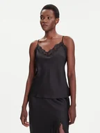 Koszulki i topy damskie - Calvin Klein Top LV044C101G Czarny Regular Fit - miniaturka - grafika 1