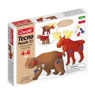 Puzzle - Quercetti Łoś i niedźwiedź, Tecno puzzle 3D - wysyłka w 24h !!! - miniaturka - grafika 1