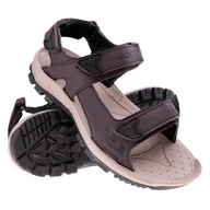 Sandały męskie - Męskie Sandały HI-TEC LUBISER M000166764 – Brązowy - miniaturka - grafika 1