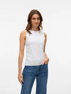 Vero Moda Top w kolorze białym - Koszulki i topy damskie - miniaturka - grafika 1
