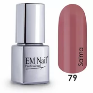 Lakiery hybrydowe - Em nail professional Lakier hybrydowy Easy 3W1 Salma 79 - Brązowy 79 Salma - miniaturka - grafika 1