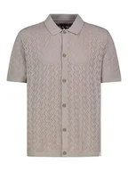 Koszule męskie - Authentic Style Koszula dzianinowa - Regular fit - w kolorze szarobrązowym - miniaturka - grafika 1