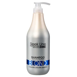 Stapiz Sleek Line Blond Shampoo Szampon z jedwabiem do włosów blond 1000 ml - Szampony do włosów - miniaturka - grafika 4