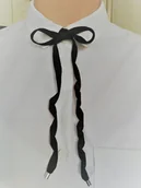 Naszyjniki - CHOKER kokardka aksamitka SZNURÓWKI 115cm - 130 cm - miniaturka - grafika 1