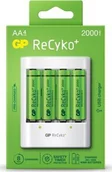 Baterie i akcesoria - GP GP Batteries ReCyko+ 4 x AA Rechargeable Batteries 2000 mAh + Charger - miniaturka - grafika 1