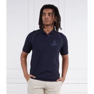 Koszule męskie - Napapijri Polo E-SANTIAGO SS BRIGHTWHITE 002 | Regular Fit - miniaturka - grafika 1